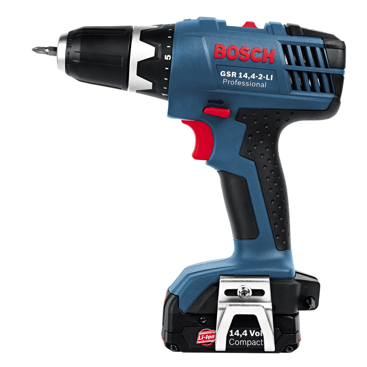 Увеличенная фотография Аккумуляторная дрель-шуруповерт Bosch GSB 14.4-2-LI (L-BOXX)